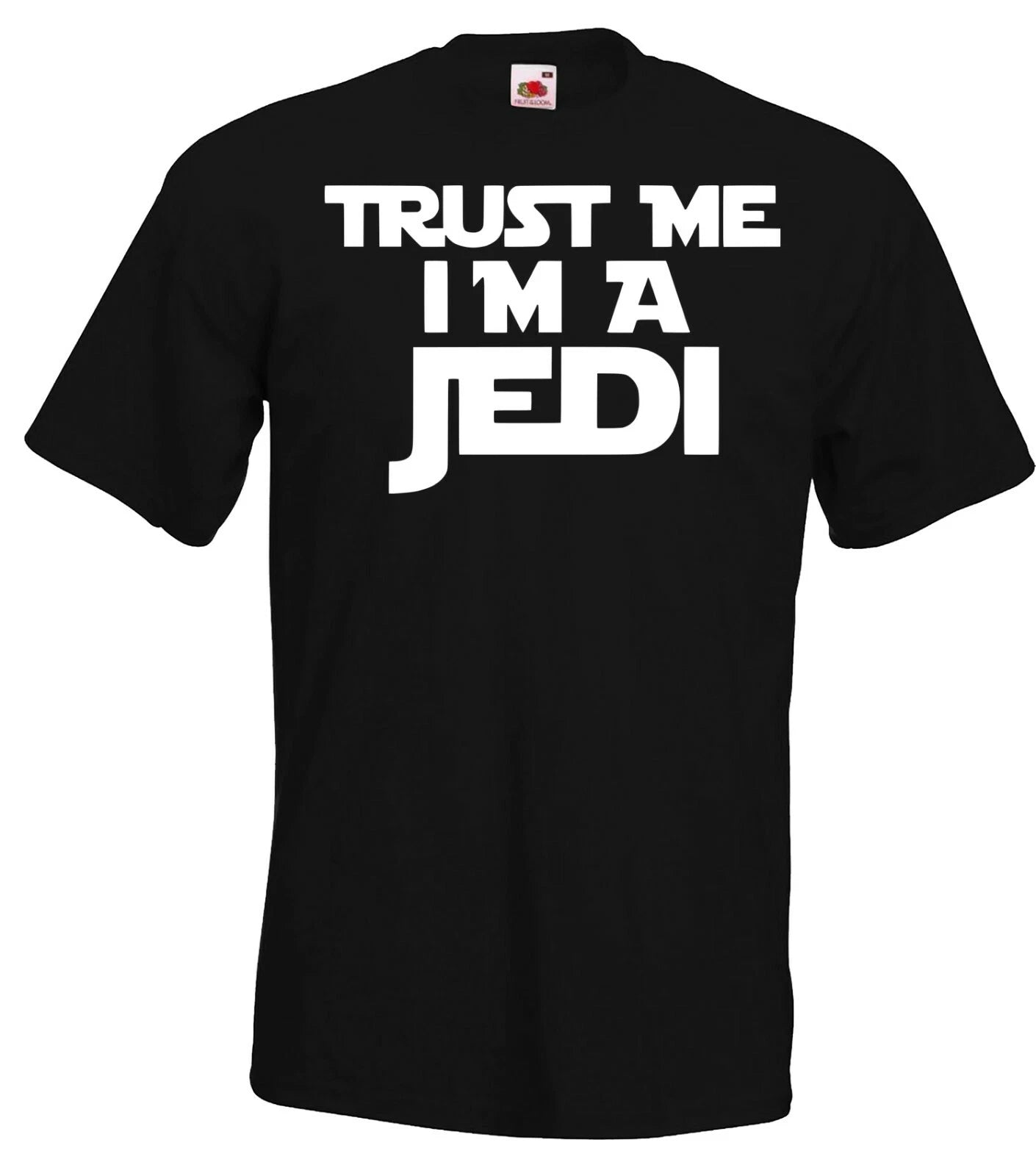 Youth Designz Men's T-Shirt TRUST ME I'M A JEDI Logo Wars Nerd Star Yoda Fun