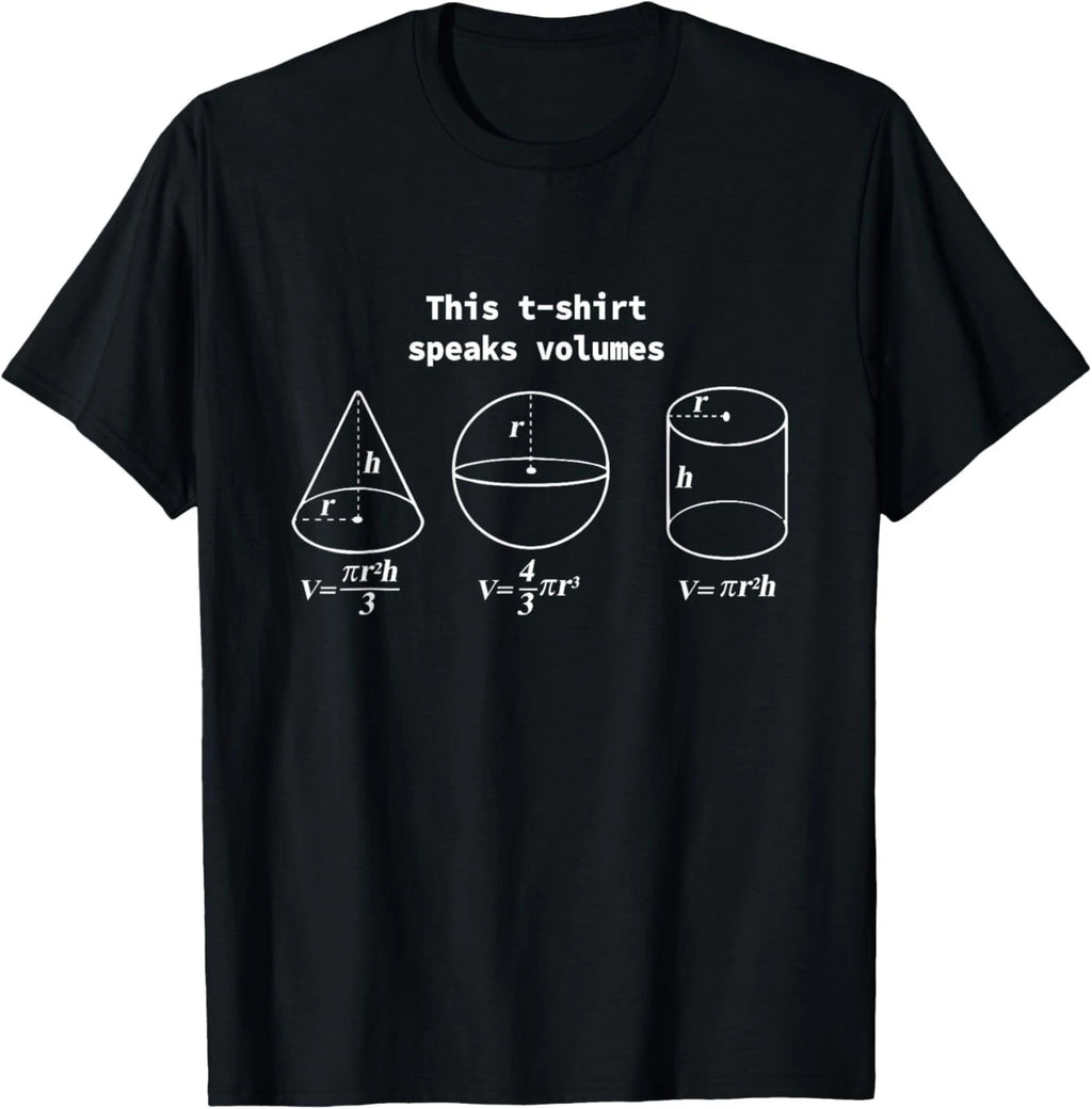 This T-Shirt Speaks Volumes Funny Maths Science Geeky Pun T-Shirt