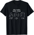 This T-Shirt Speaks Volumes Funny Maths Science Geeky Pun T-Shirt