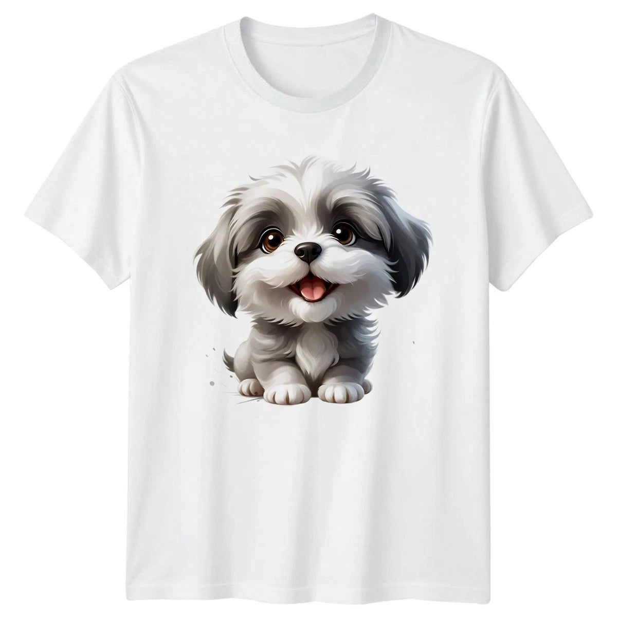 Shih Tzu T-Shirt Dog Lovers Small Breed Pets Birthday Gift For Him And Her