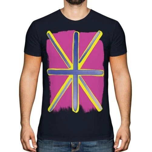 Pop Art Union Jack Fashion Men's T-Shirt Top Flag Go