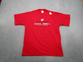 VTG Y2K Wisconsin Badgers Back to Back Rose Bowl Shirt Size XL Red NEW Read