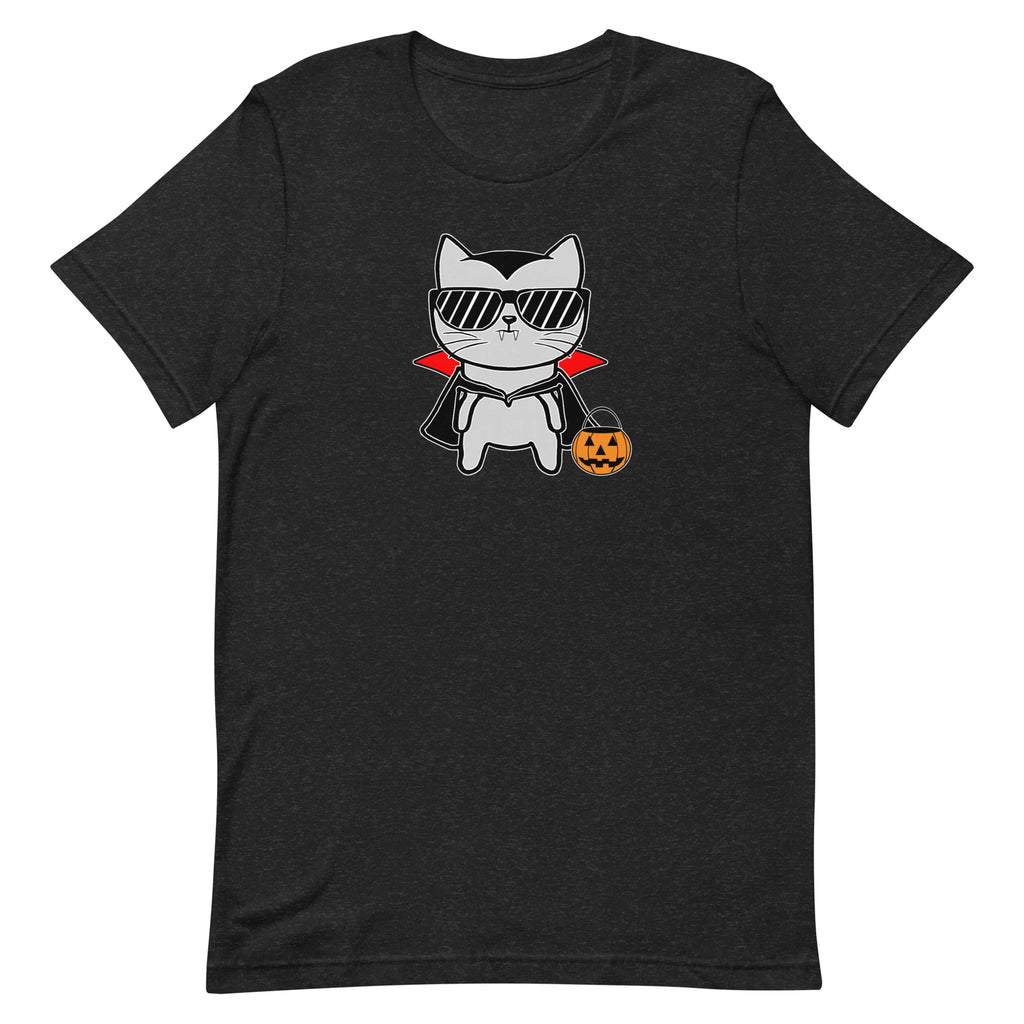 Halloween Cat Tshirt, cute fall shirt, unisex, kawaii, spooky, vampire t-shirt