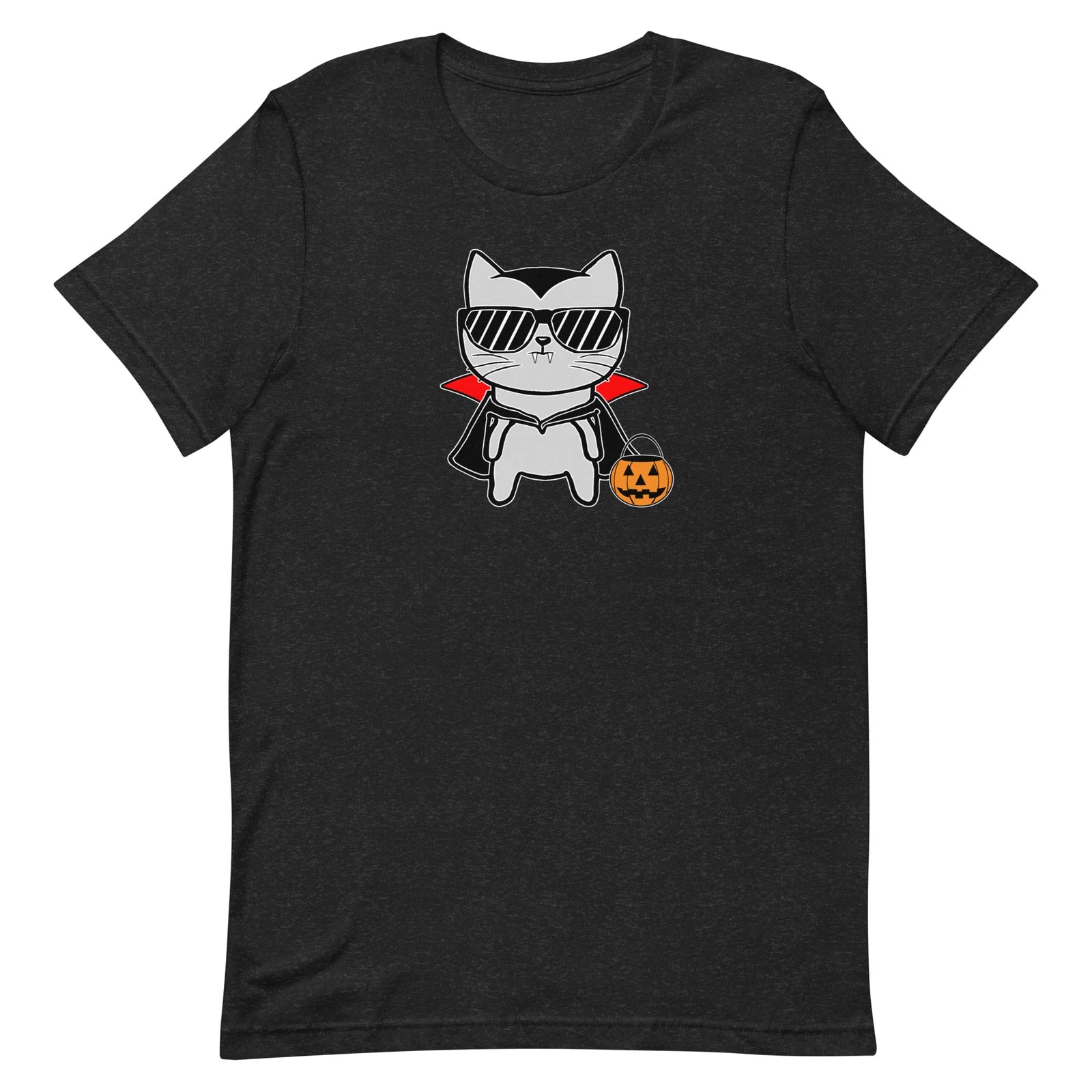 Halloween Cat Tshirt, cute fall shirt, unisex, kawaii, spooky, vampire t-shirt