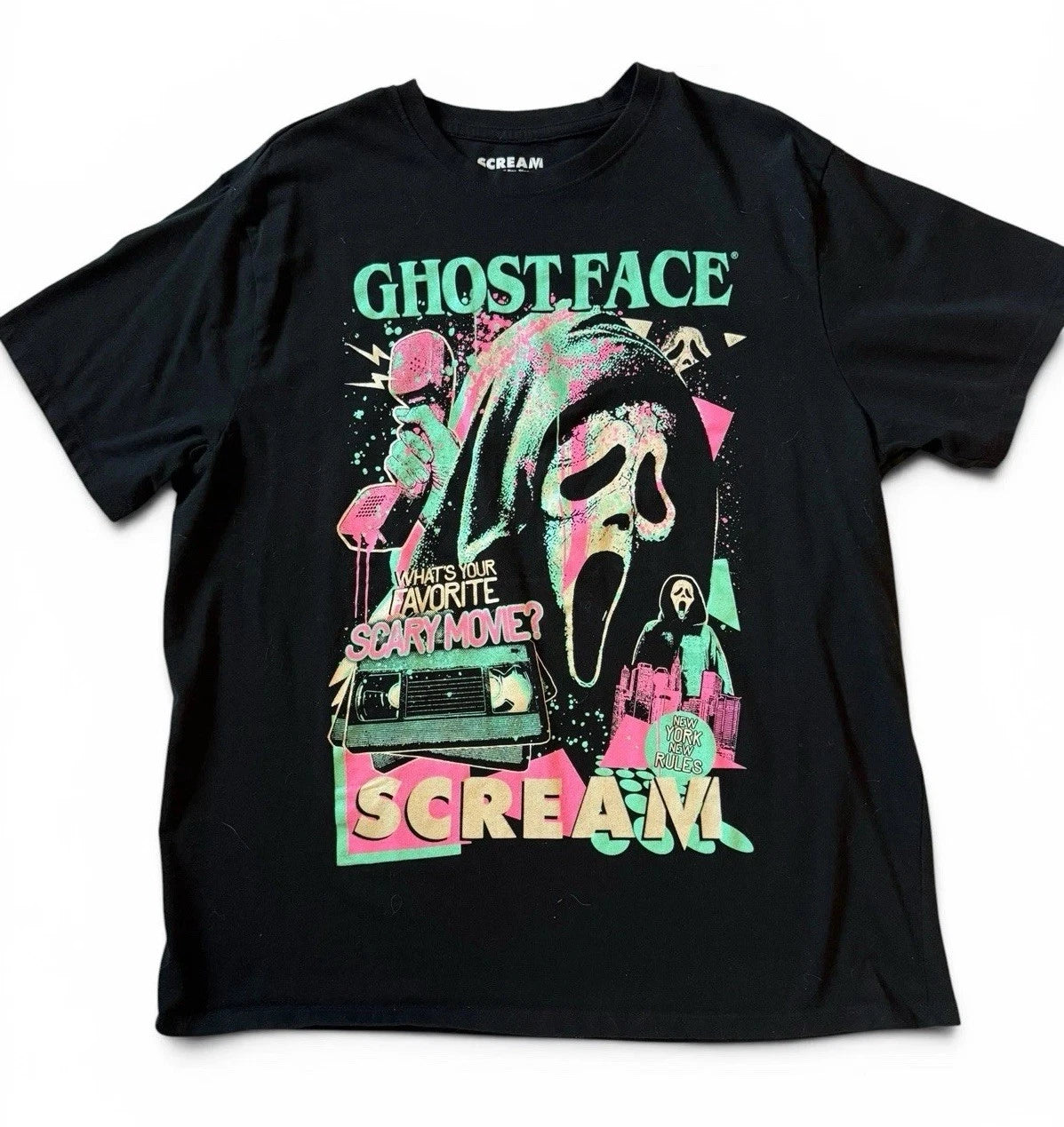 GHOSTFACE Scream VI - 80’s Style T-Shirt - Size XL