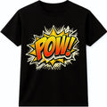 POW Comic Style Graphic T-Shirt Pop Art Statement Design Tee