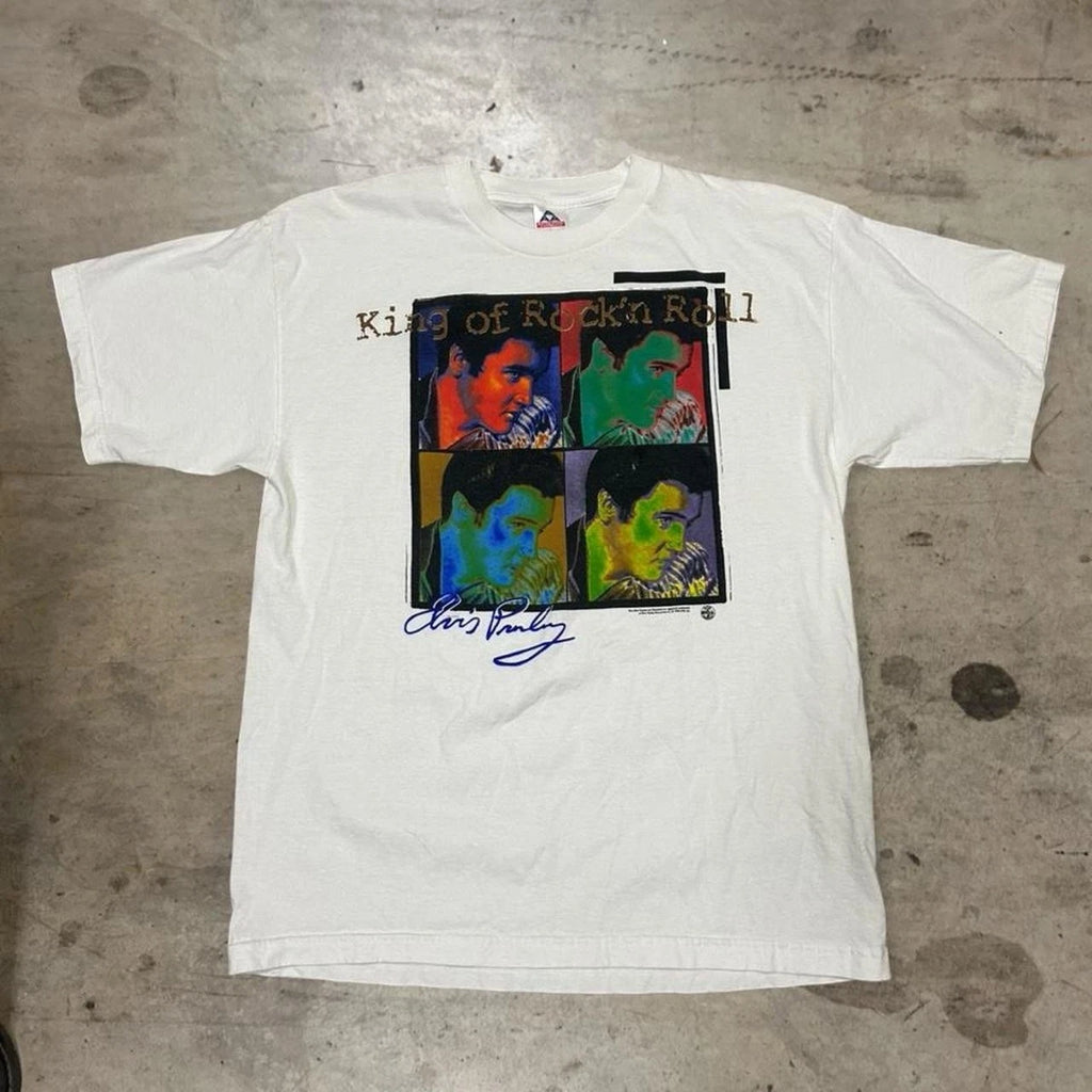 Elvis Presley T-shirt King Of Rock 'n Roll T Shirt Tshirt Andy Warhol Like