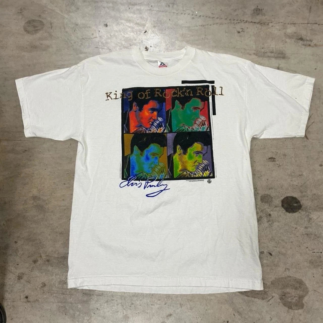 Elvis Presley T-shirt King Of Rock 'n Roll T Shirt Tshirt Andy Warhol Like