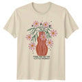 Find Joy In The Little Womens T-Shirt Boho Floral Lifestyle Birthday Gift