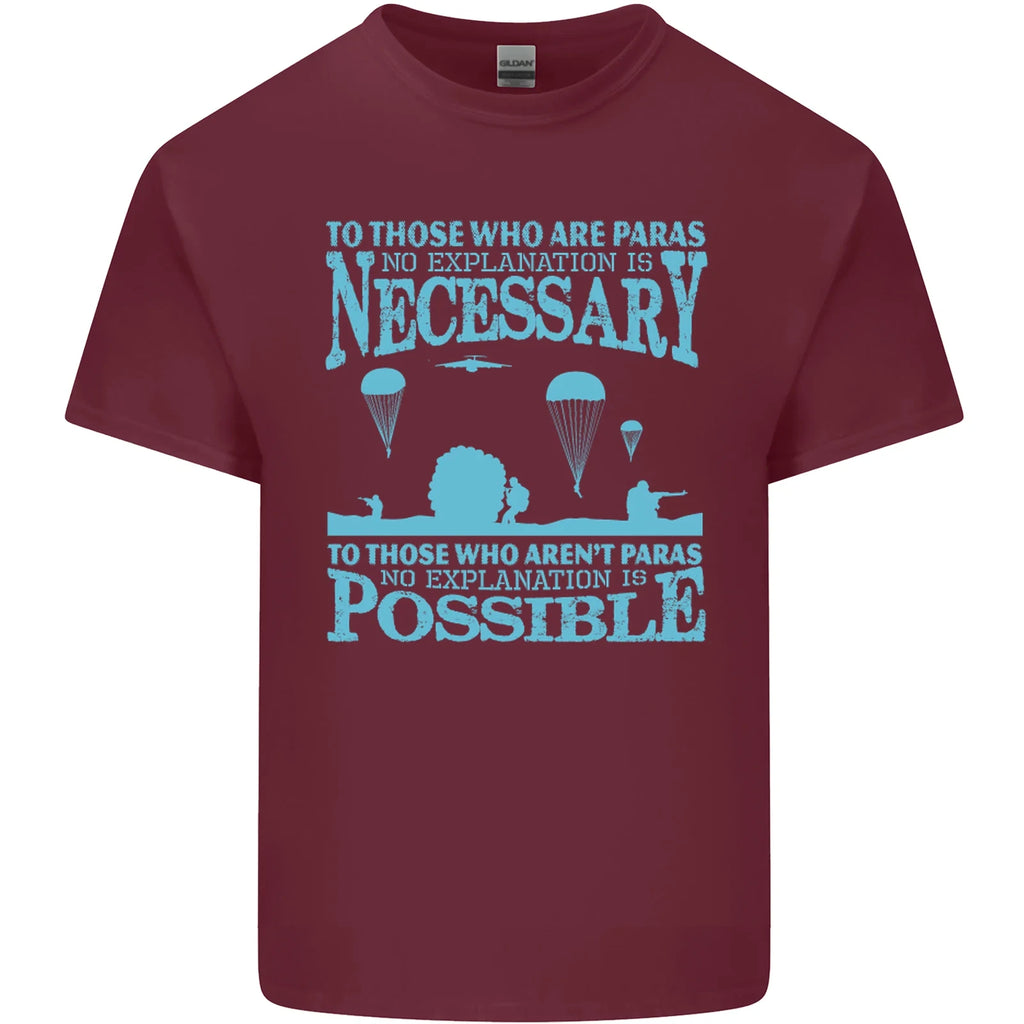 To Those The Parachute Regiment 1 2 3 Para Mens Cotton T-Shirt Tee Top