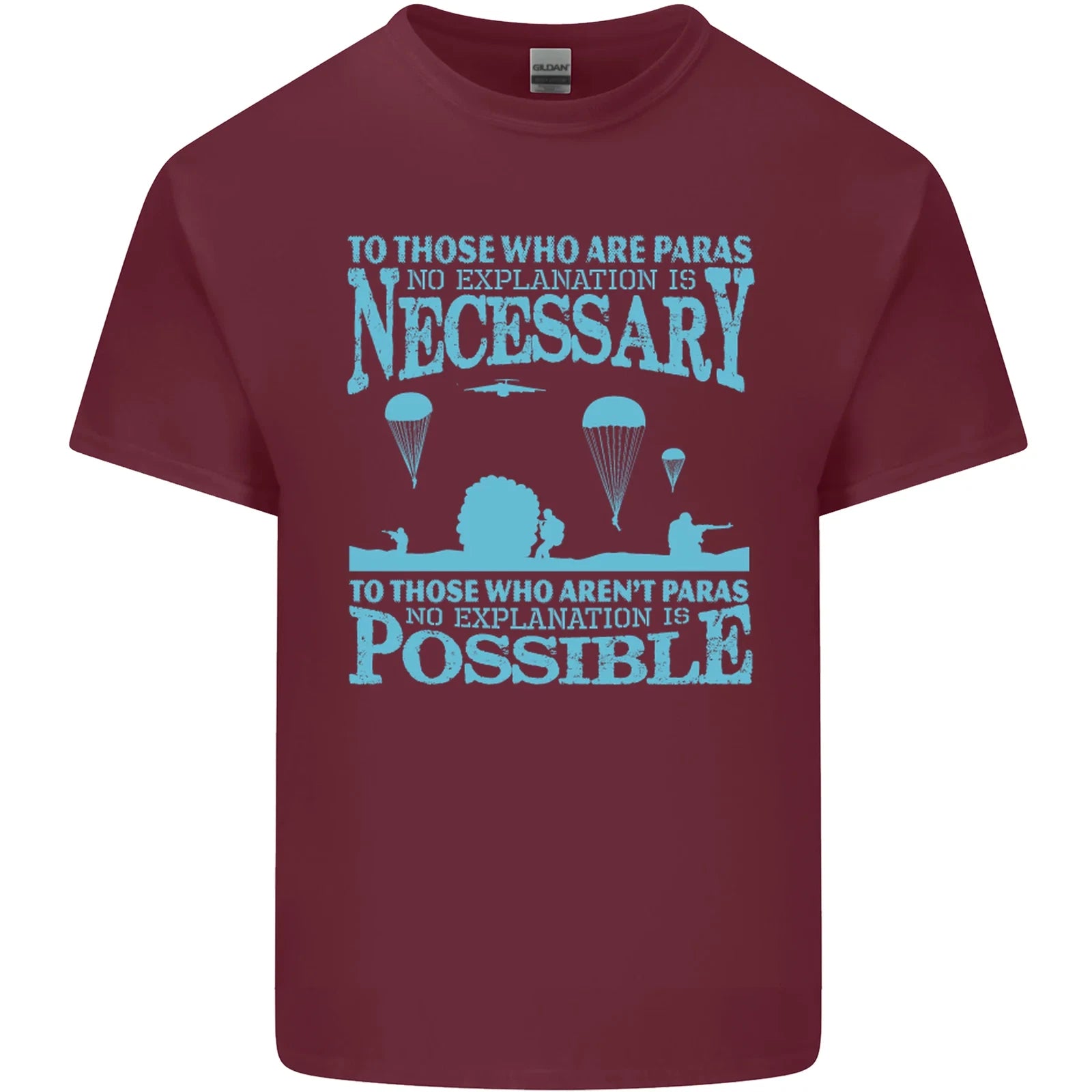To Those The Parachute Regiment 1 2 3 Para Mens Cotton T-Shirt Tee Top