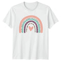 Pastel Rainbow Heart T-Shirt Boho Nursery Baby Shower Gift For Him And Her