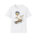 Skateboarding Duck T-Shirt | Cartoon Duck on Skateboard Tee