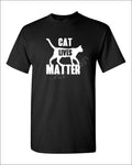 Cat Lives Matter T Shirt Funny Tee Men T-shirt Kitty Animal Lovers Rescue Kitten