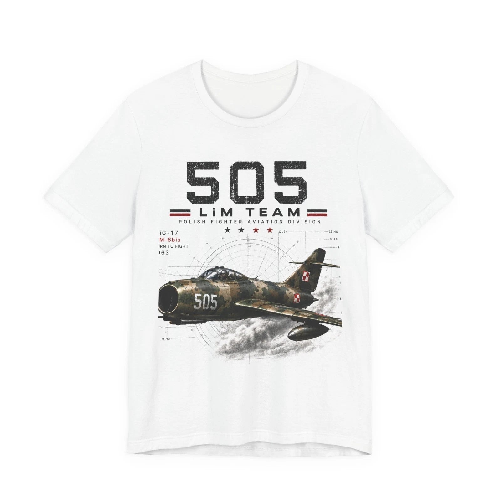 505 Mig-17 Lim 6 Bis warbird Unisex Jersey Short Sleeve Tee