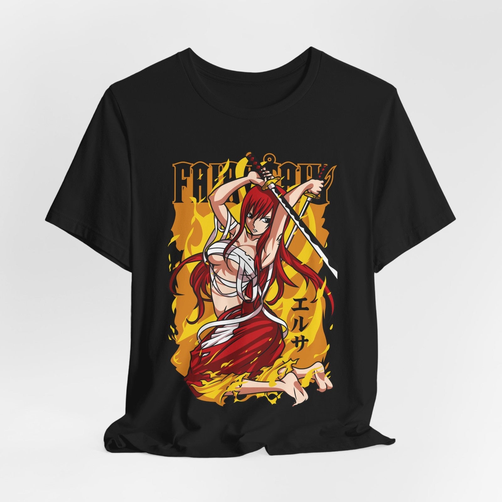 Fairy Tail | Erza Scarlet  | Custom Anime Sword Warrior Shirt