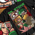 Dr.Stone Senku Ishigami T-shirt Anime Manga Taiju Oki Ryusui Gift Shirt All Size