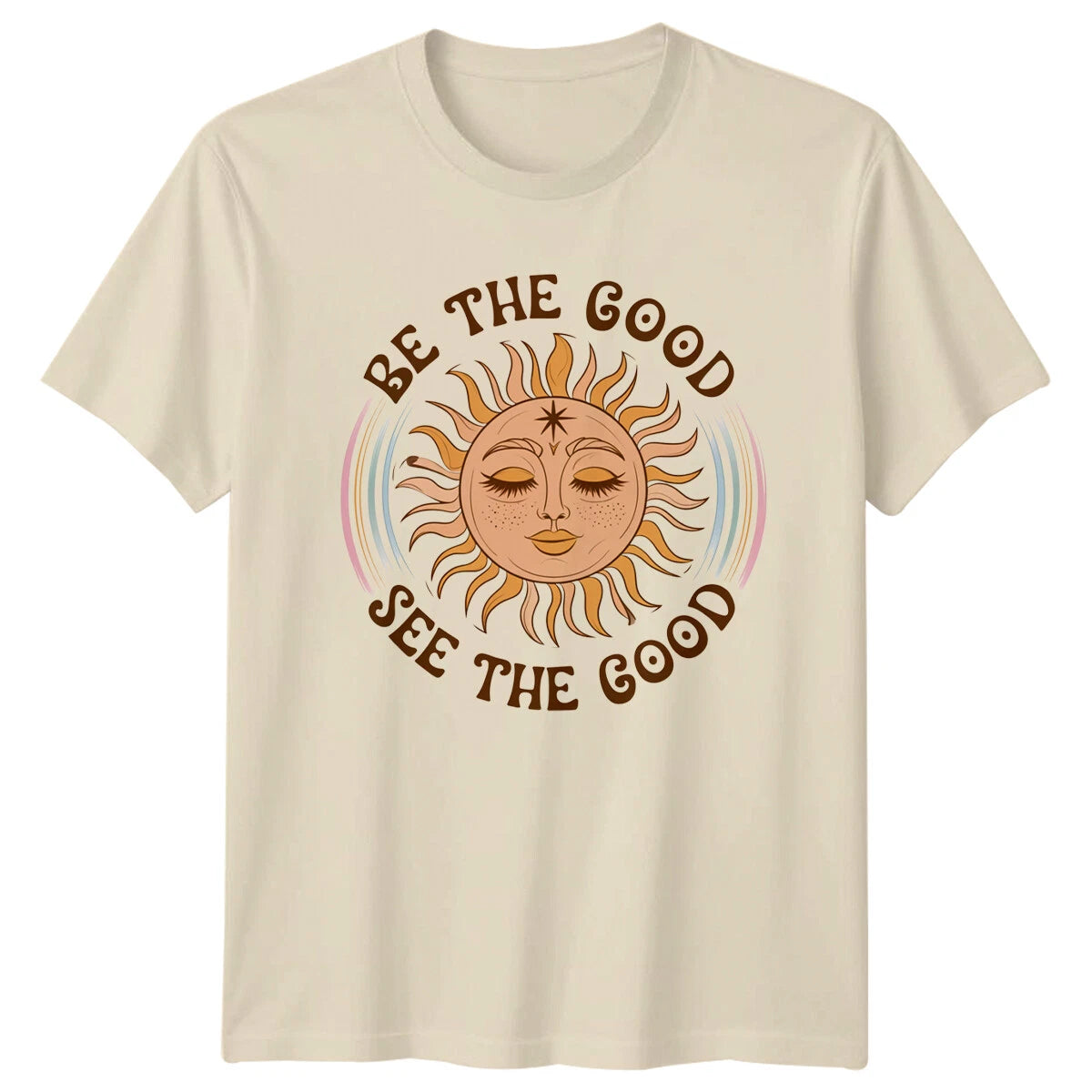 Be The Good See The Good Vintage Boho Celestial Sun T-Shirt