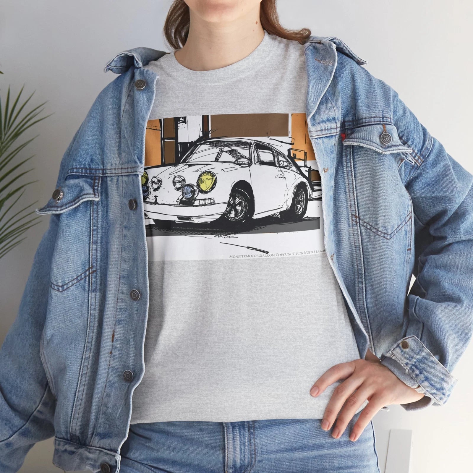 Rev up Your Style: Porsche 911 Supercar Pop Art T-Shirt - Unique Motor Fashion