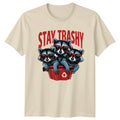 Stay Trashy T-Shirt Raccoon Lovers Wildlife Humor Birthday Gift For Him And Her