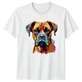 Colorful Boxer Dog T-Shirt Pet Lover Dog Owner Gift For Him And Her