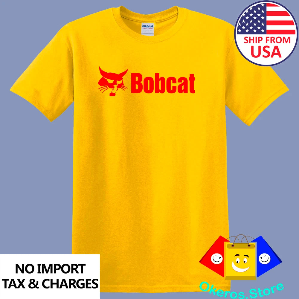 Bobcat Tractor Bob Cat Men's Daisy Yellow Size S to 5XL