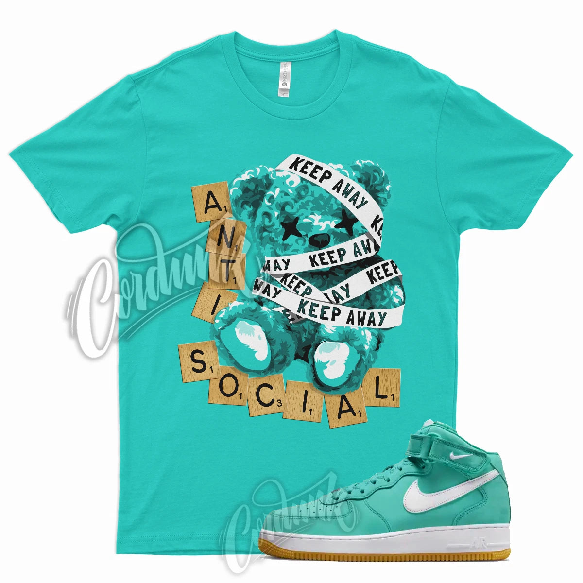 ANTI T Shirt for  Air Force 1 Mid Washed Teal Low Dunk Coral Snake Griffey