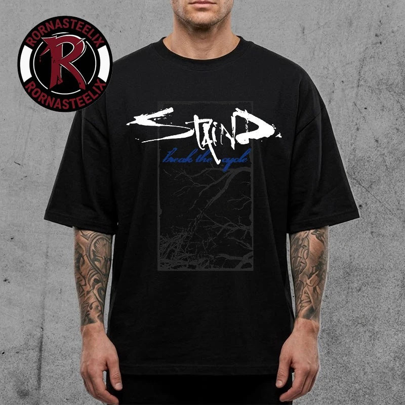 Staind Break The Cycle 25 Anniversary Tour 2026 Merch Tee See Through Shirt