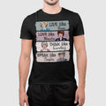 Live Love Think Speak Funny TV Sitcom Inspired Women Quote Shirt