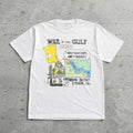 90s Simpsonnn Gulf War T Shirt Vintage Cartoon Graphic Tee S-5XL