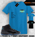 Tee Shirt Matching AJ 11 Gamma Blue 2025 Match Sneaker Sneakerhead Badge T-Shirt