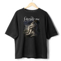Sitting Wolf Literally Me Meme Shirt, Funny Meme T-Shirt, Y2K Shirt
