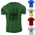 Men's USA Graphic T Shirt Patriotic 100% Cotton