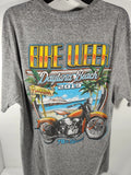 2019 Daytona Beach Bike Week Men's Size XL Motorcycle Palm Trees EUC