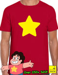 Steven Universe Yellow Star T-Shirt Japanese Cartoon Comedy Gem Cookie Halloween