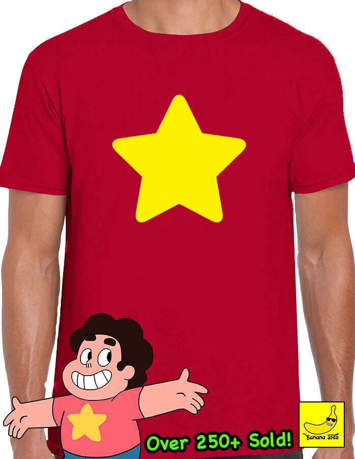 Steven Universe Yellow Star T-Shirt Japanese Cartoon Comedy Gem Cookie Halloween