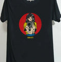 Hook Ups Skateboard Anime Black t shirt