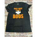 Mission Ridge Mens Halloween T-Shirt Just Here For The Boos Graphic Tee