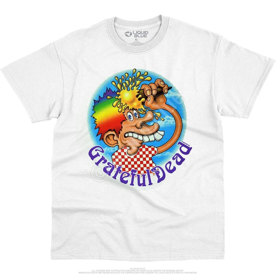 GRATEFUL DEAD-ICE CREAM CONE KID-WHITE TSHIRT S-M-L-XL-XXL Garcia