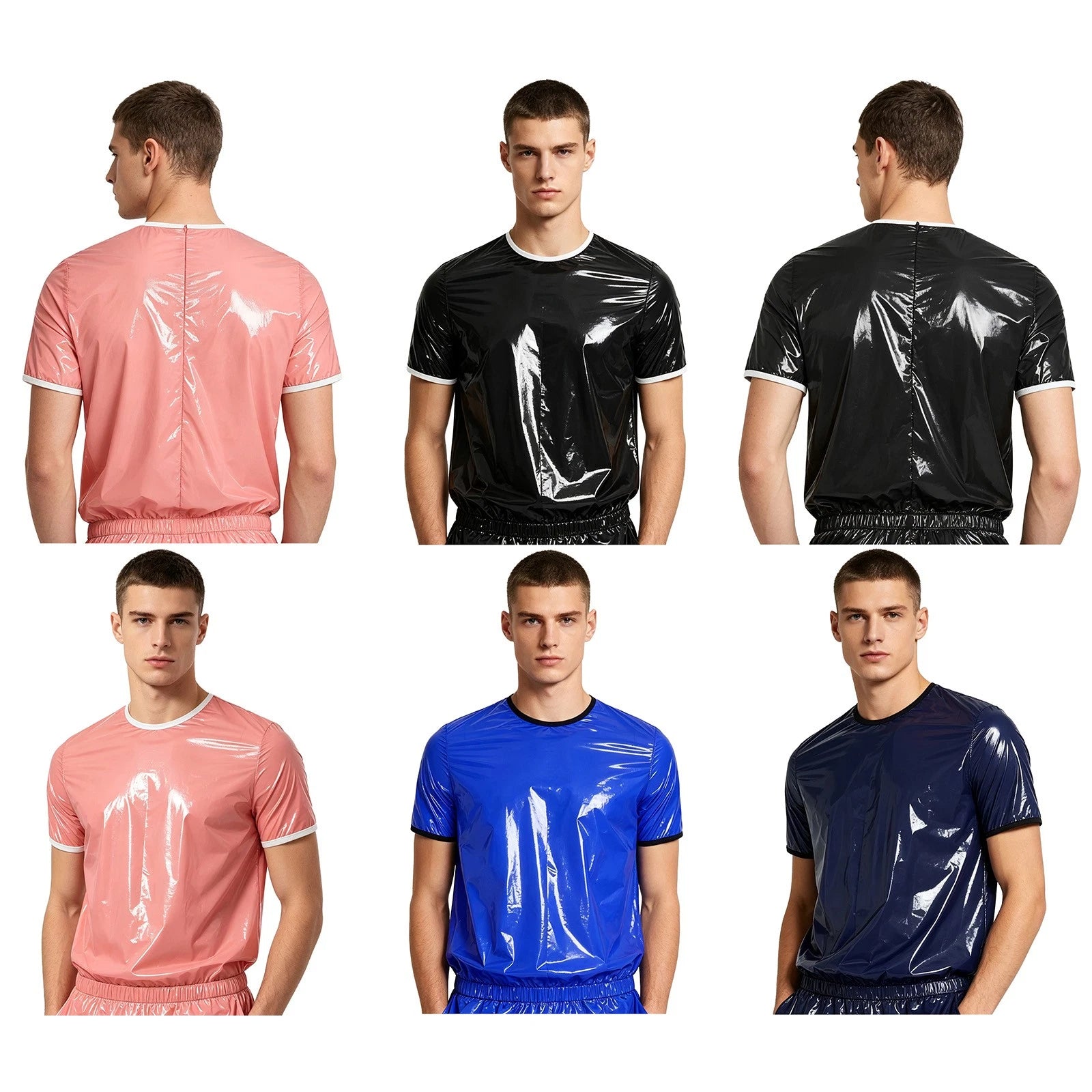 Men T-shirt Workout Tops Comfortable Top Activities Water Resistant Casual Trim