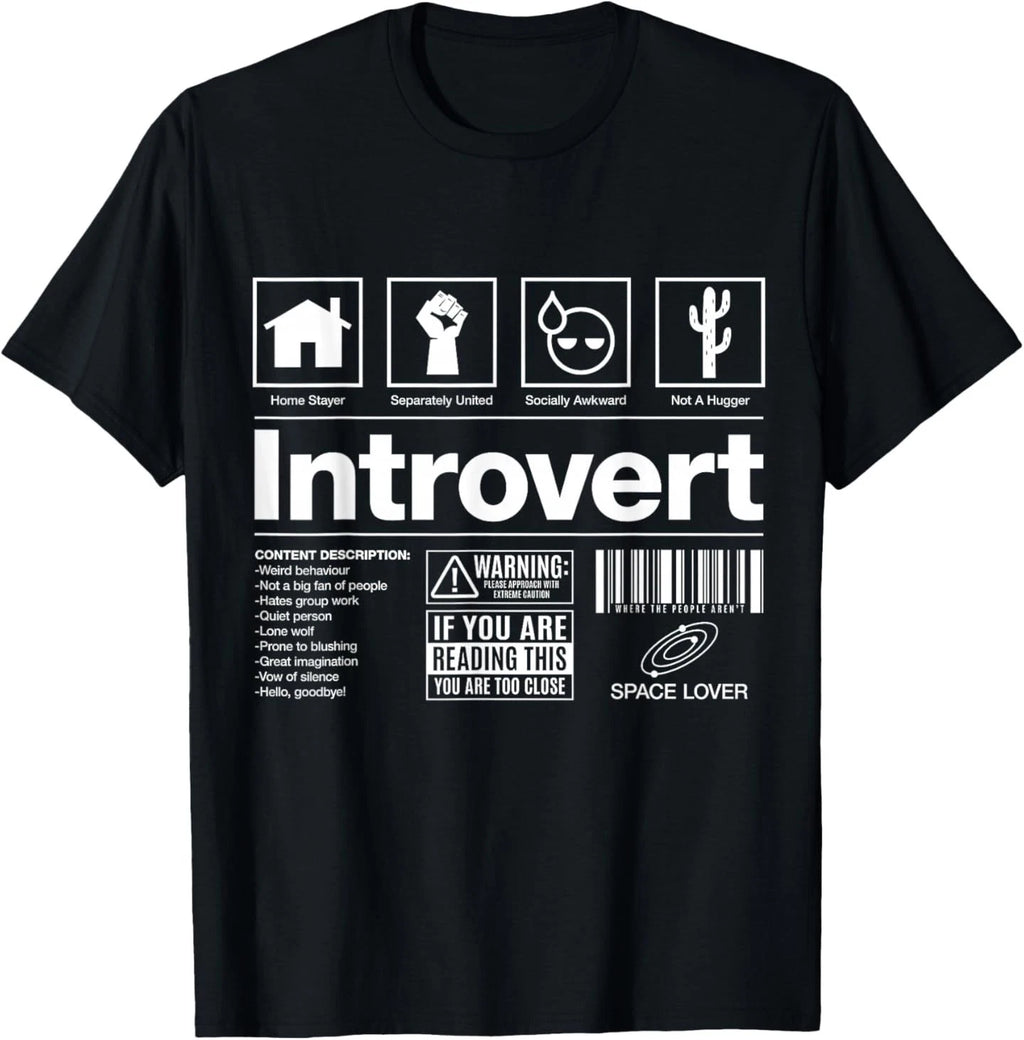 Introvert Label Signs T-Shirt