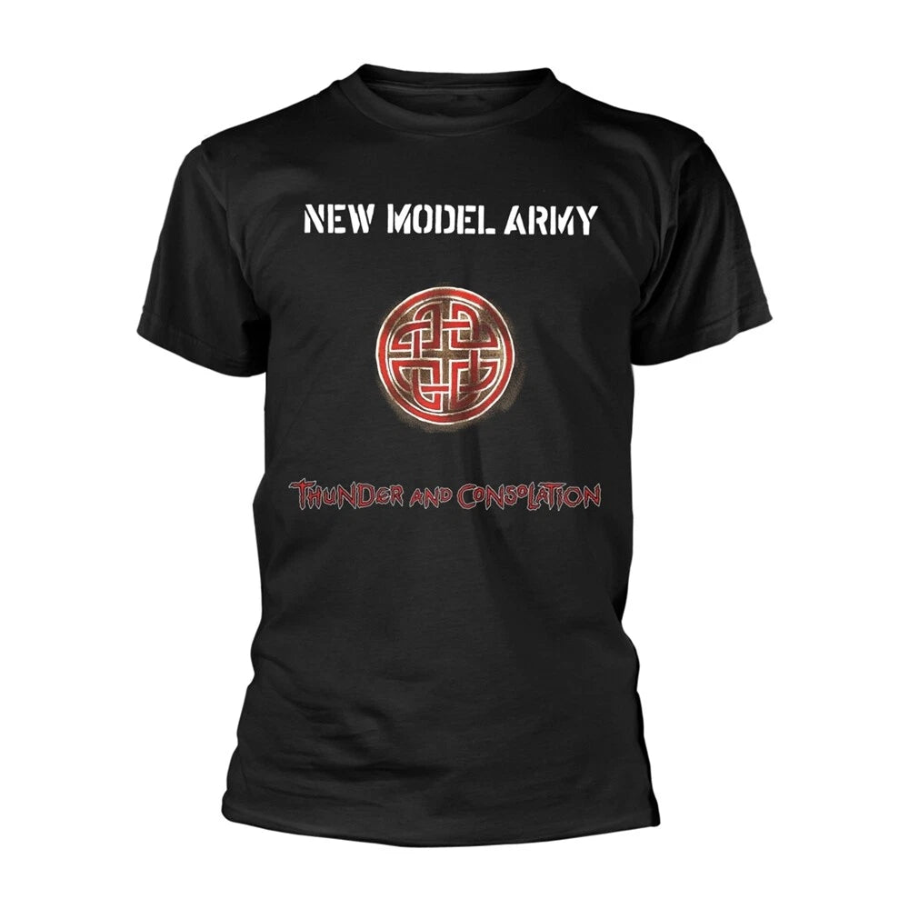 New Model Army (NMA) - THUNDER AND CONSOLATION - Black T SHIRT *Official