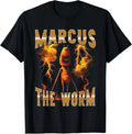 Marcus Worm Meme Humor Playful Retro Vibe Funny People T-Shirt
