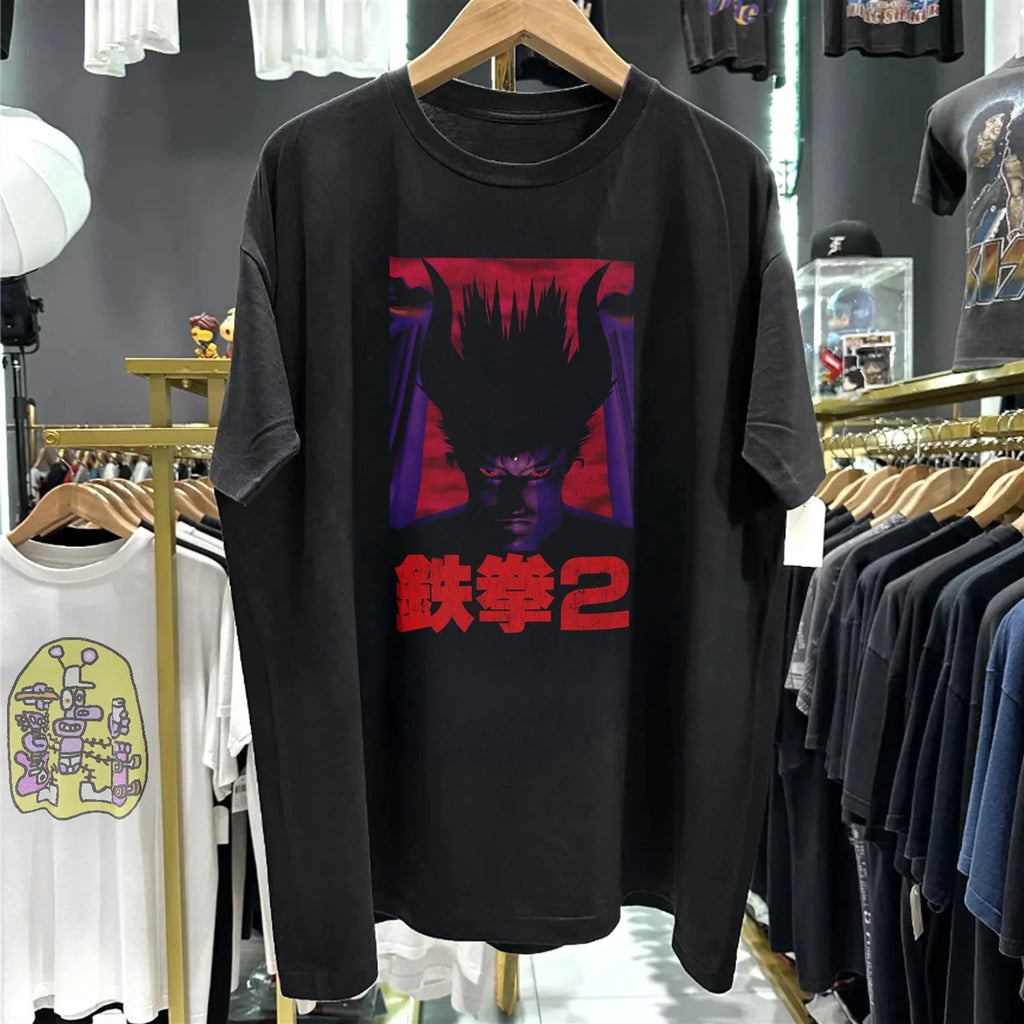 90s Tekken 2 Aged T-Shirt Black M