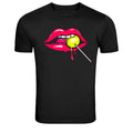 Dripping Candy Lips Pop Art Graphic T-Shirt