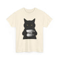 No Grumpy Black Cat Shirt Funny Cat Lover Coffee Sarcastic Humor Tee Gift
