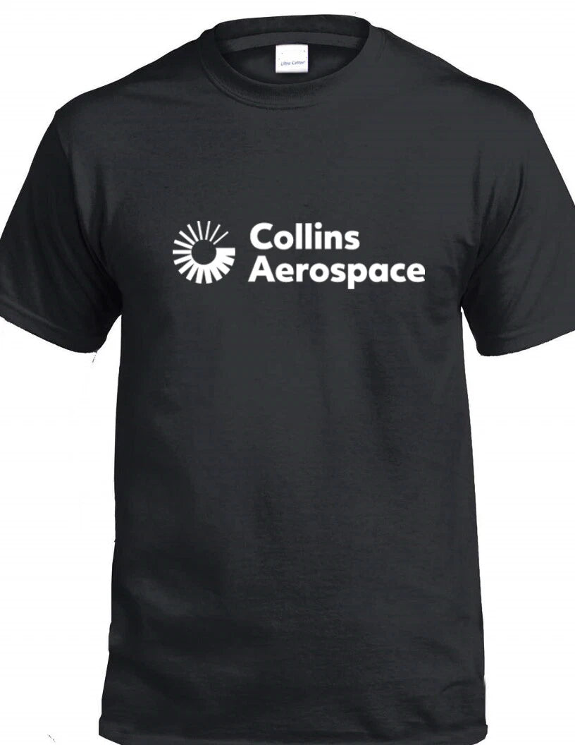 Collins Aerospace Retro Logo T-shirt Defunct Avionics Developer Airline Fly Tee