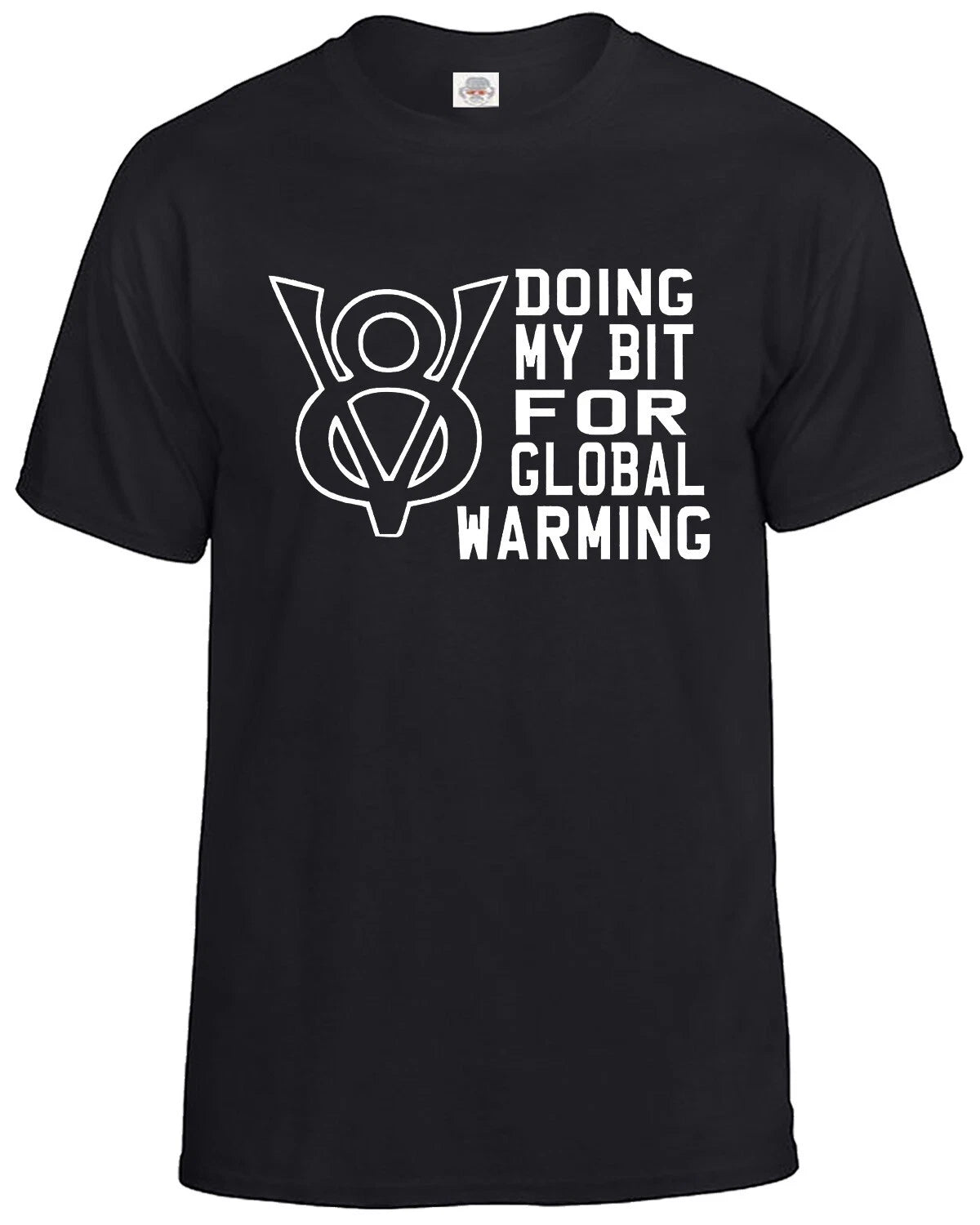 V8 Global Warming Men's T-Shirt Funny Novelty Muscle Car Gear Driving Tee Top