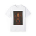 Skeleton on Phone T-Shirt Funny Dark Humor Graphic Tee Addicted to Social Media