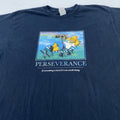 Vintage Homer Simpson Perseverance Lazy Shirt Mens XL Simpsons Cartoon 90s